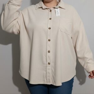 Casual Cream Utility Jacket for Women